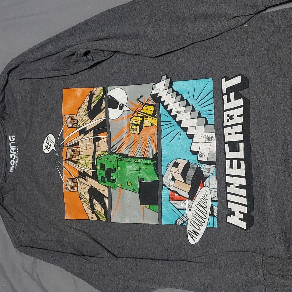 Boys mincraft long-sleeved